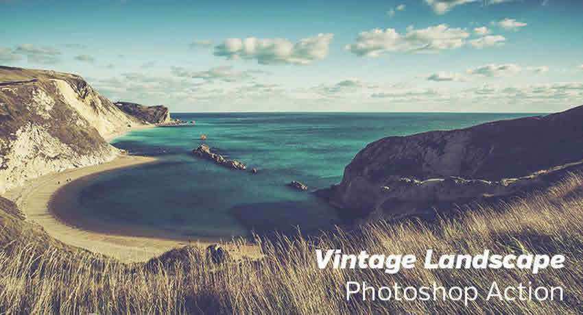 Vintage Landscape Photoshop Action