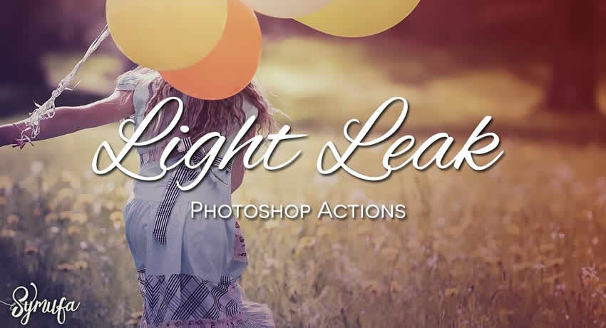 25 Light Leaks Photoshop Actions
