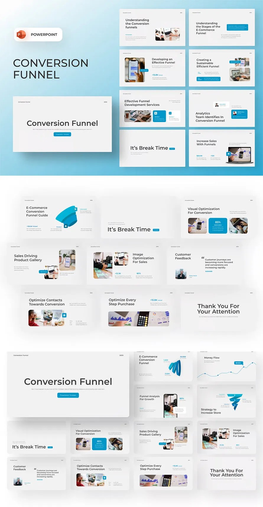 Conversion Funnel PowerPoint Template