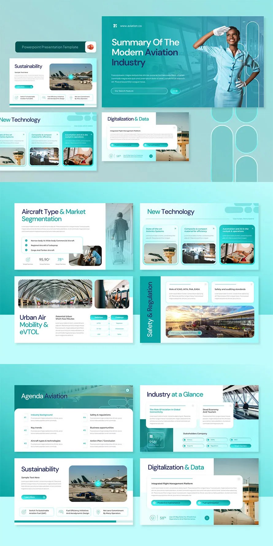 Modern Aviation Industry Template