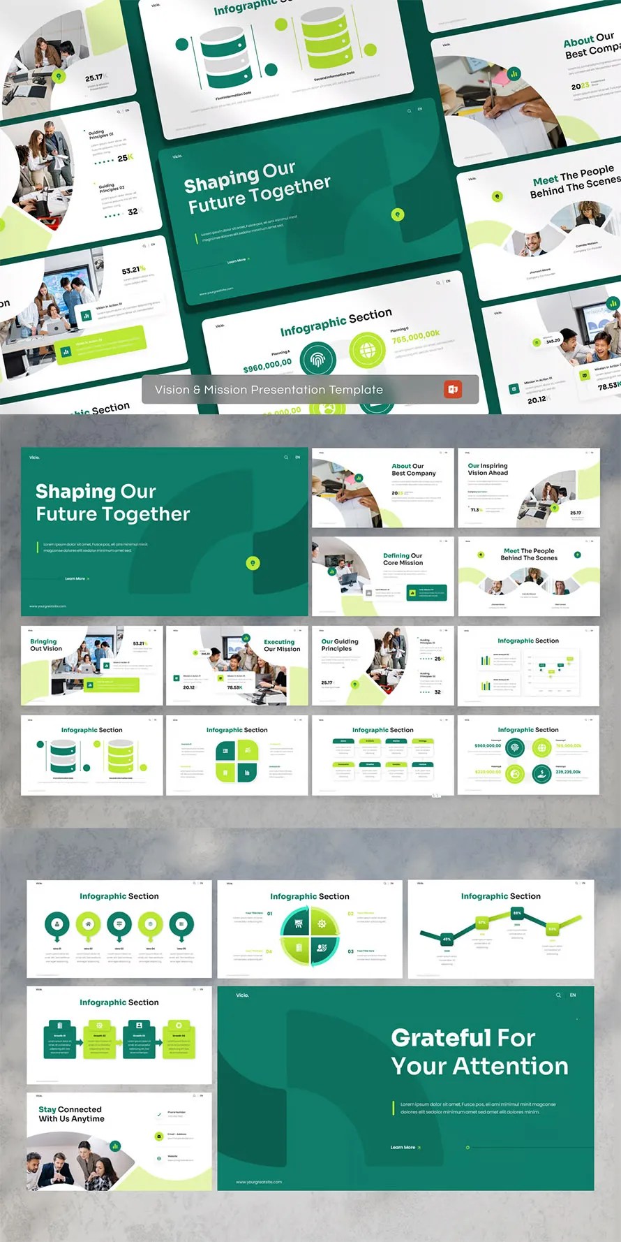 Vision Mission PowerPoint Template