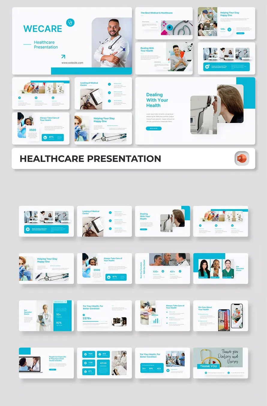 Wecare Healthcare PowerPoint Template