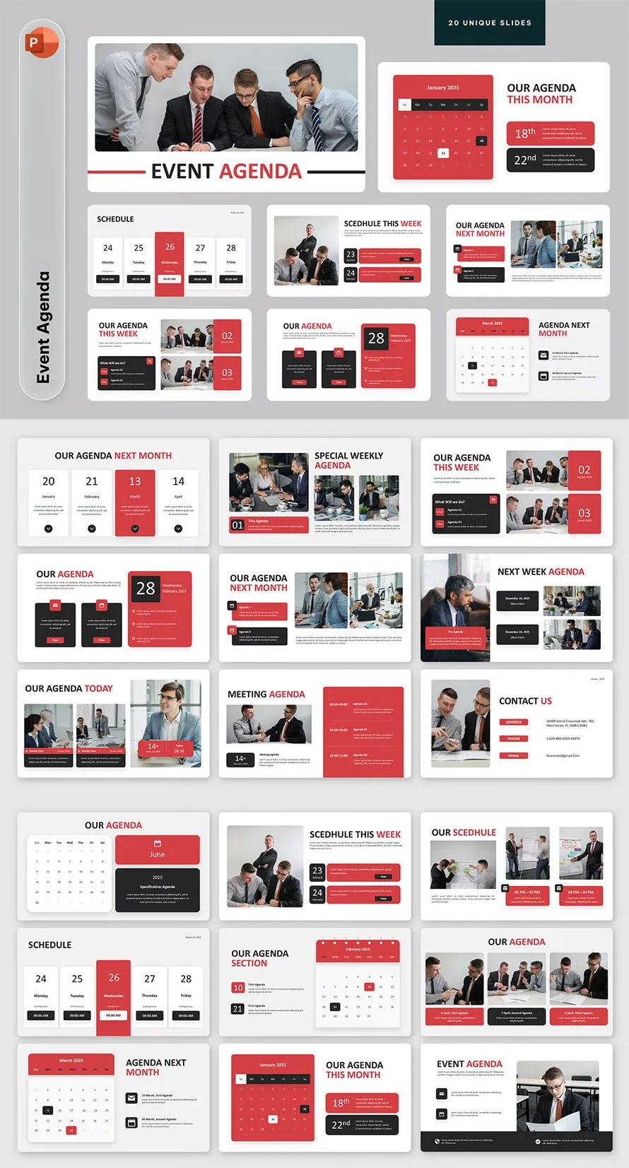 Event Agenda PowerPoint Template