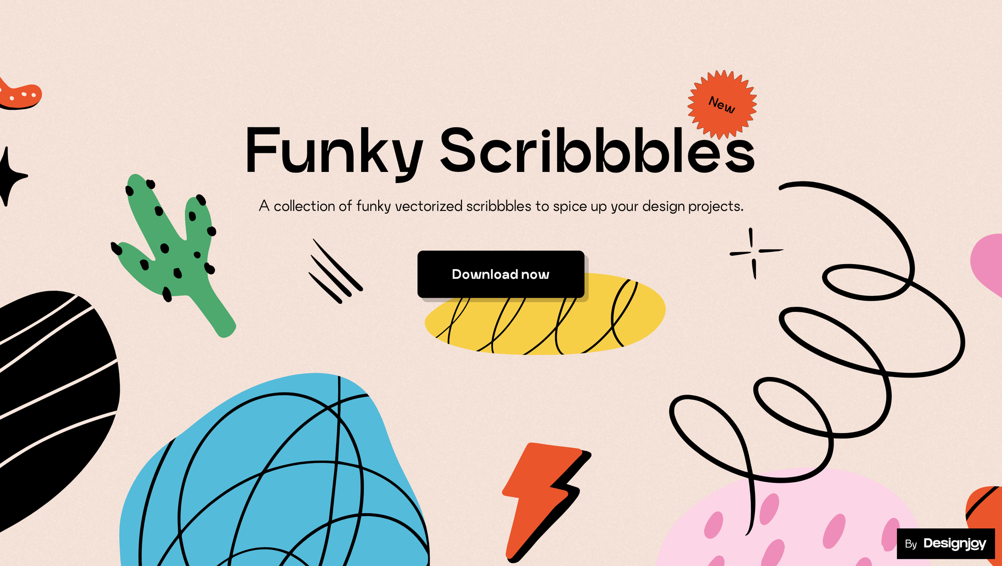 Funky Scribbbles vectorized scribbles