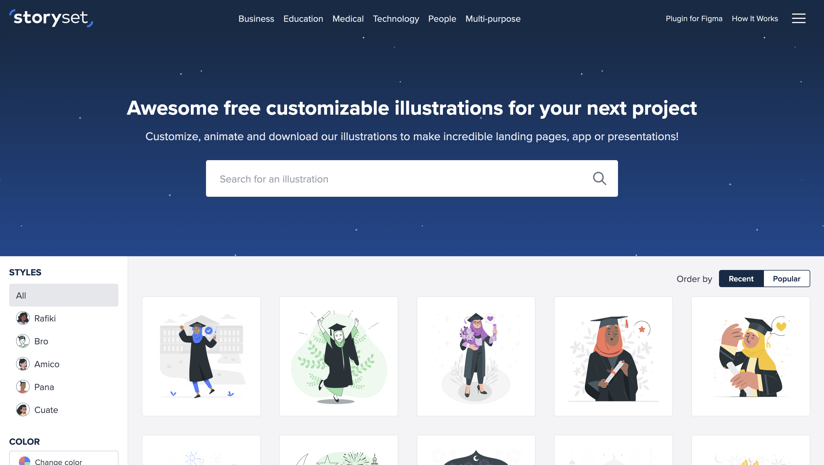 Storyset Freepik customizable illustrations