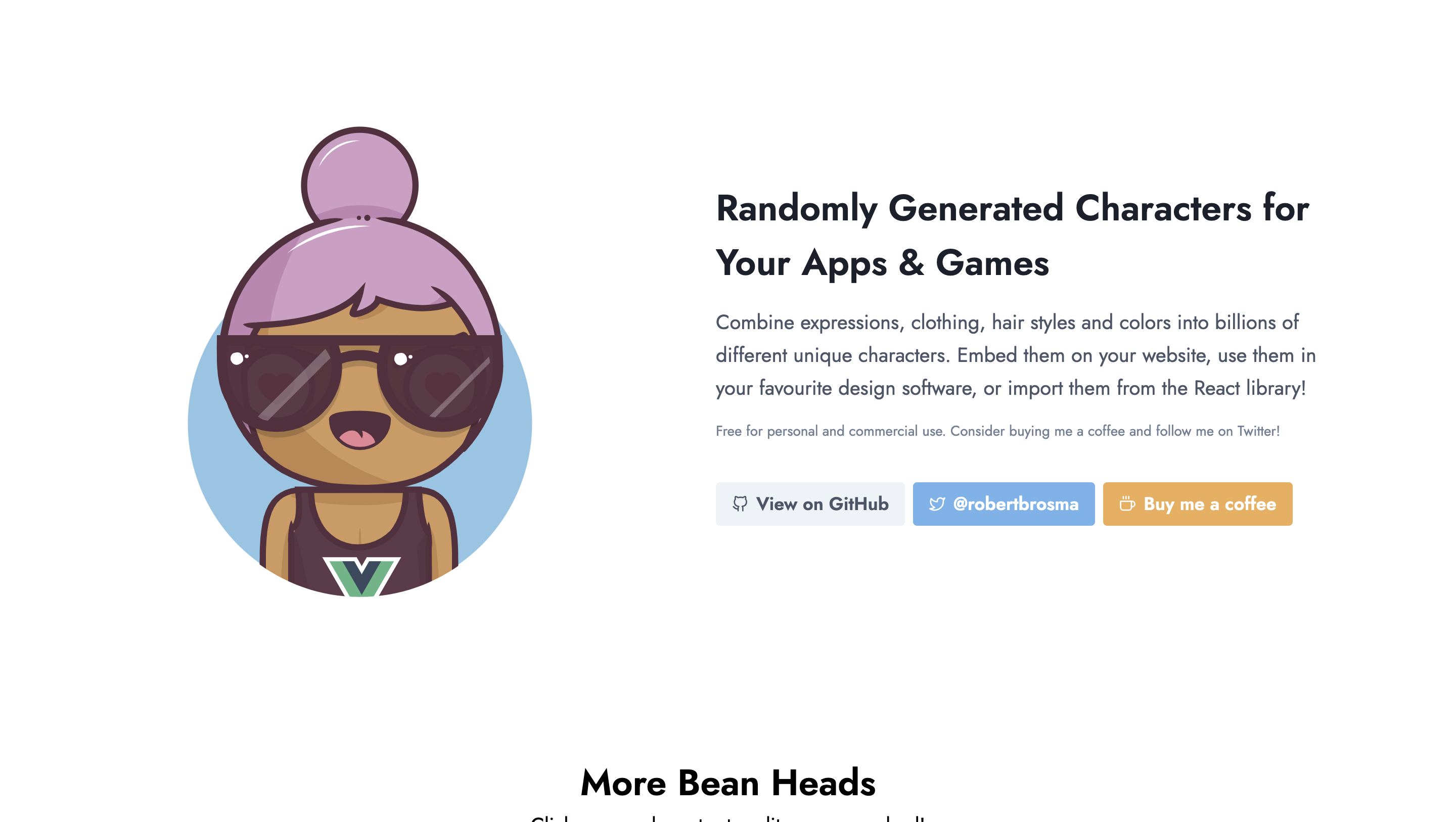 Bigheads cute character generator