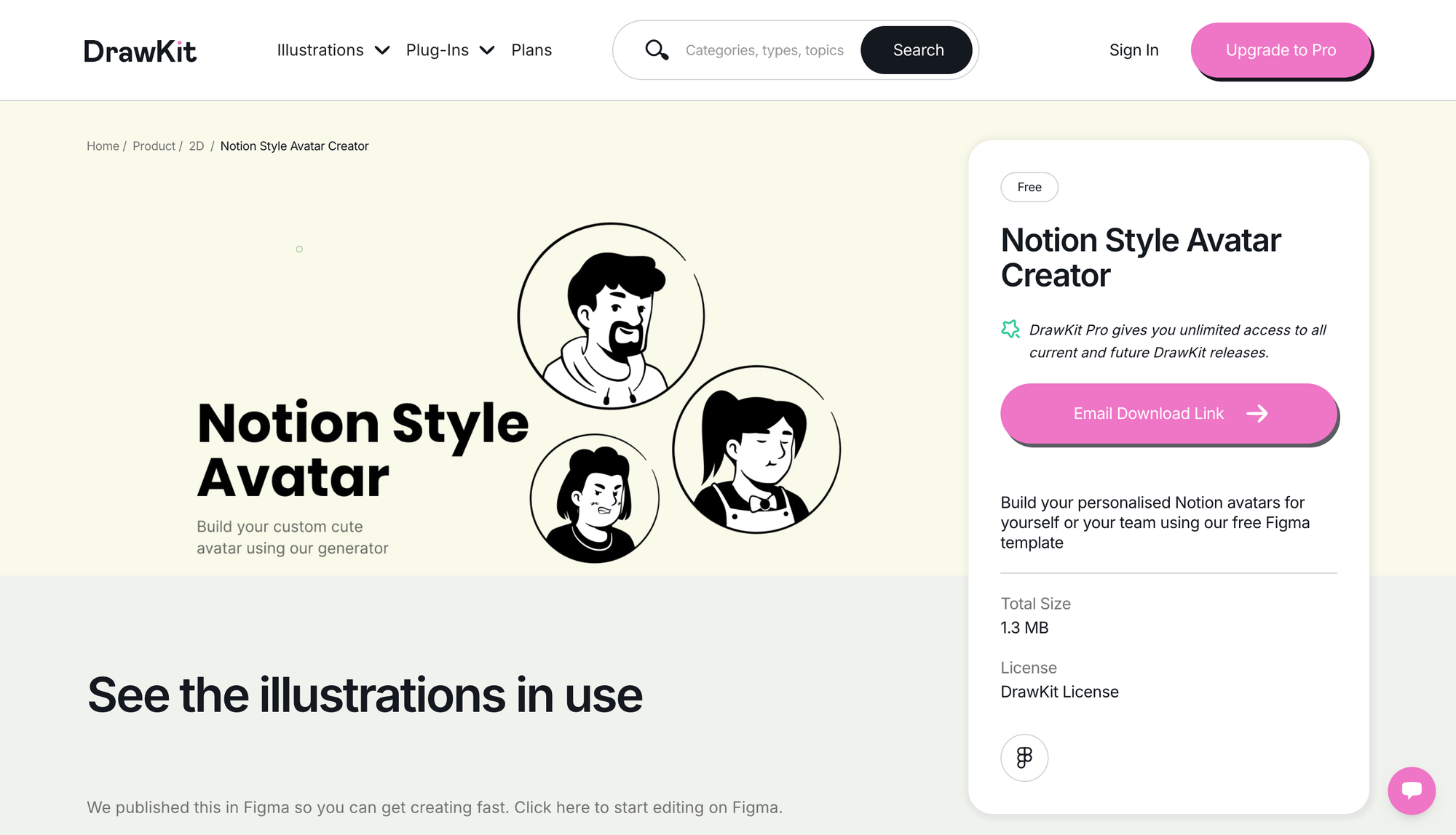 Notion Style minimalist avatar creator