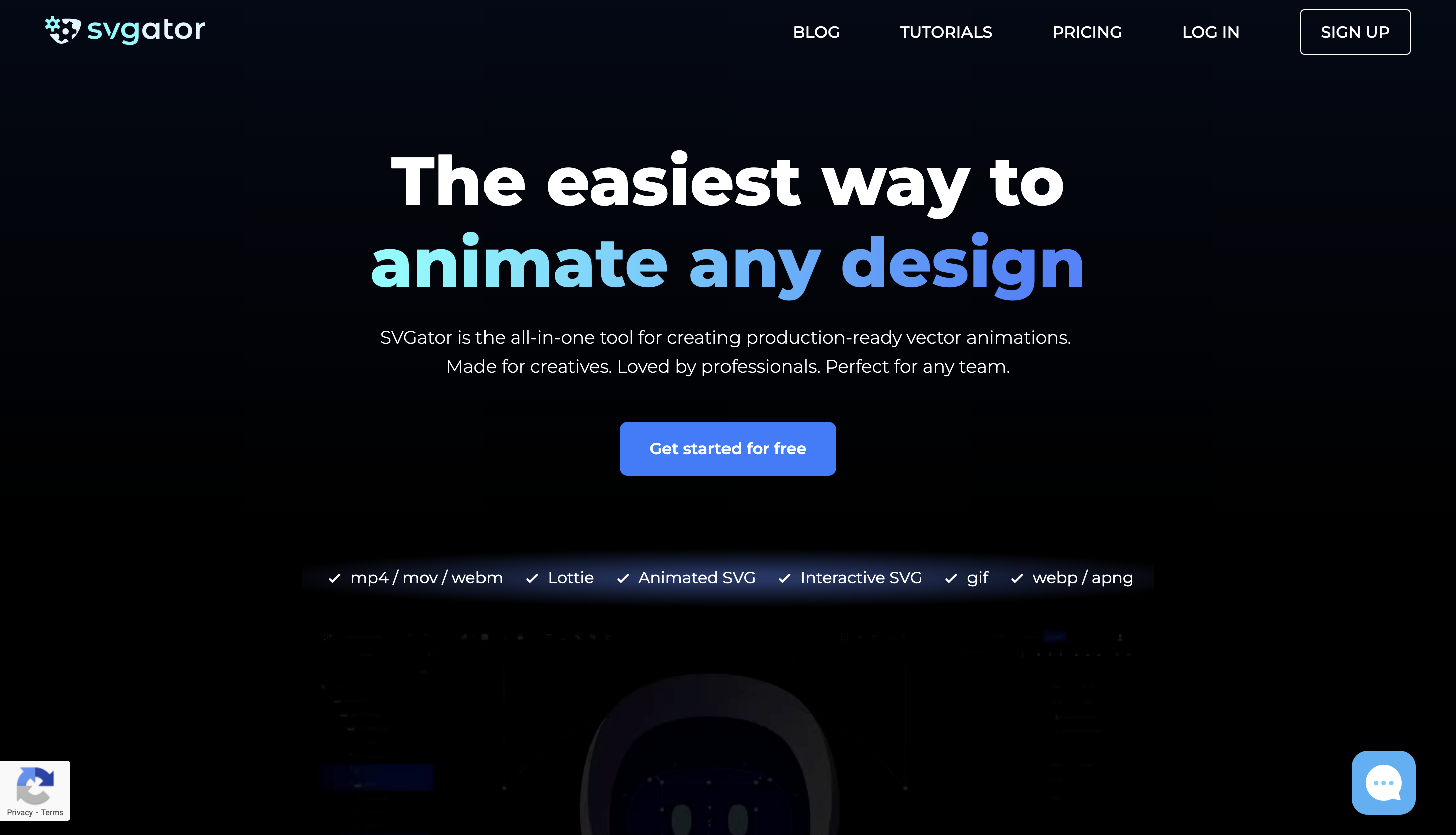 SVGator SVG animation tool