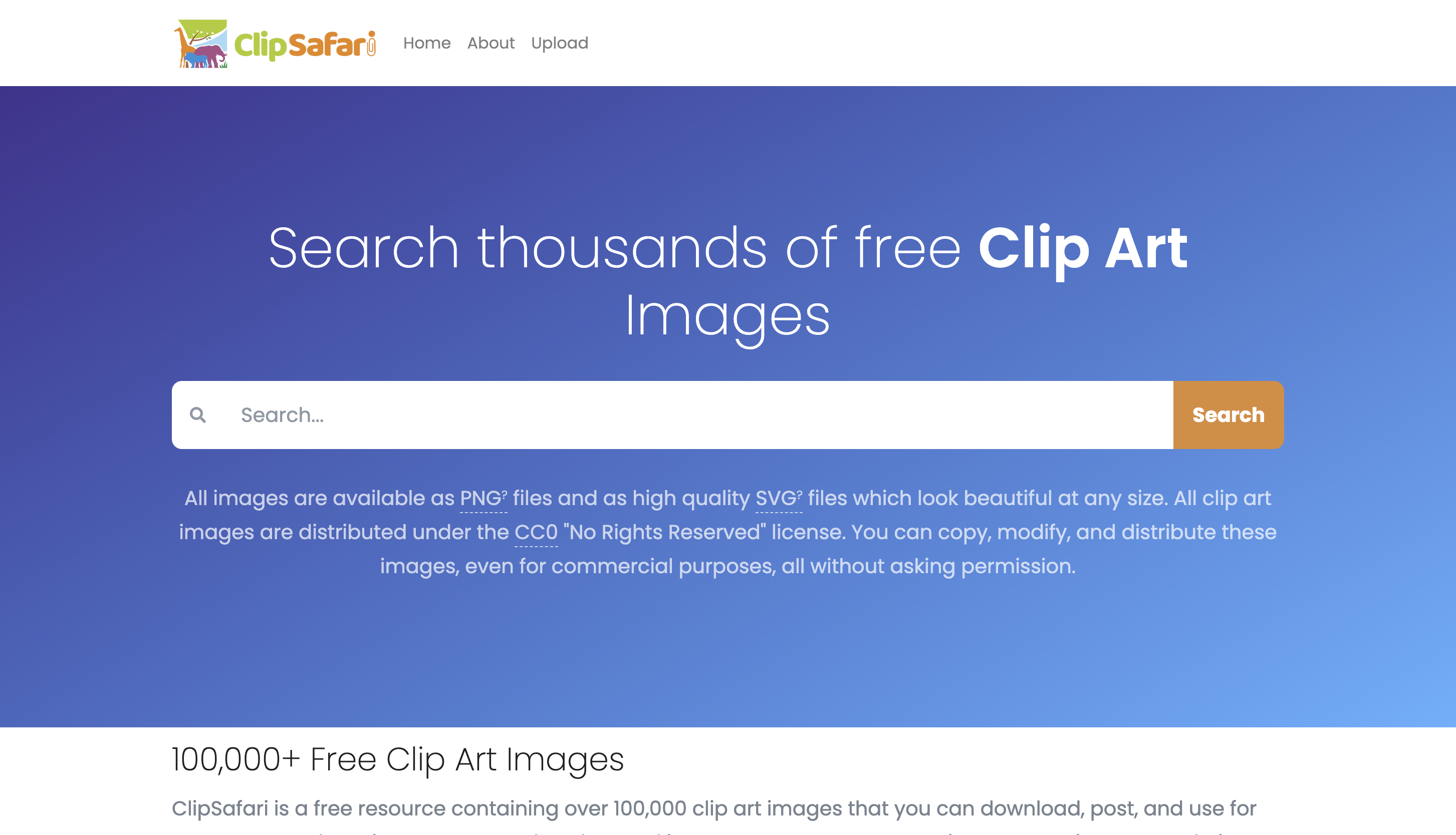 ClipSafari public domain clip art database