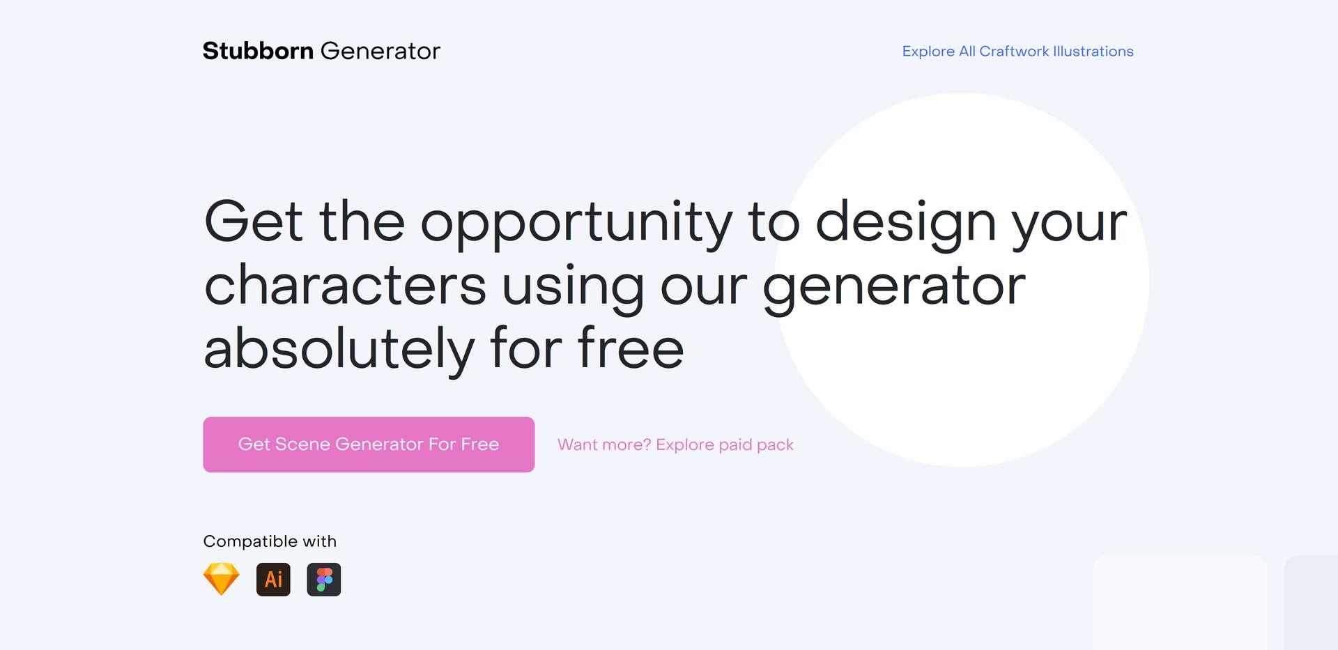 Stubborn.fun full-body character generator